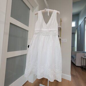 White cotton lining dress
